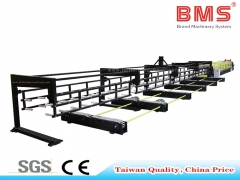 Máquina perfiladeira de painel de telhado de camada dupla tipo eua com dispositivo empilhador automático de 12 metros (costela e perfil pbr)
